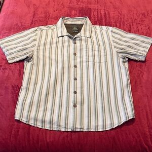Prana Men's Multicolor Striped Button Down Shirt